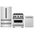ZLINE 3-Piece Appliance Package - 30-Inch Gas Range, Refrigerator, and Dishwasher in Stainless Steel with Matte Black Accents ZLINE 3-Piece Appliance Package - 30-Inch Gas Range, Refrigerator, and Dishwasher in Stainless Steel with Matte Black Accents