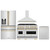 ZLINE 4-Piece Appliance Package - 48-Inch Gas Range, Hood, Refrigerator with Water Dispenser, and Dishwasher in Stainless Steel with Gold Accents ZLINE 4-Piece Appliance Package - 48-Inch Gas Range, Hood, Refrigerator with Water Dispenser, and Dishwasher in Stainless Steel with Gold Accents