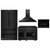 ZLINE 4-Piece Appliance Package - 48-Inch Gas Range, Refrigerator, Convertible Wall Mount Hood, and Microwave Oven in Black Stainless Steel (4KPR-SGRBRH48-MWO) ZLINE 4-Piece Appliance Package - 48-Inch Gas Range, Refrigerator, Convertible Wall Mount Hood, and Microwave Oven in Black Stainless Steel (4KPR-SGRBRH48-MWO)