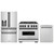ZLINE 3-Piece Appliance Package - 36-Inch Gas Range, Refrigerator with Water Dispenser, and Dishwasher in Stainless Steel with Matte Black Accents ZLINE 3-Piece Appliance Package - 36-Inch Gas Range, Refrigerator with Water Dispenser, and Dishwasher in Stainless Steel with Matte Black Accents