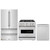 ZLINE 3-Piece Appliance Package - 30-Inch Dual Fuel Range, Refrigerator, and Dishwasher in Stainless Steel