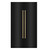 ZLINE 48-Inch Column 12.5 Cu. Ft. Refrigerator and 12.4 Cu. Ft. Freezer in Black Stainless Steel with Gold Accents