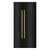 ZLINE 42-Inch Column 12.5 Cu. Ft. Refrigerator and 8.6 Cu. Ft. Freezer in Black Stainless Steel with Gold Accent
