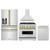 ZLINE 4-Piece Appliance Package - 36-Inch Gas Range, Hood, Refrigerator with Water Dispenser, and Dishwasher in Stainless Steel with Champagne Bronze Accents ZLINE 4-Piece Appliance Package - 36-Inch Gas Range, Hood, Refrigerator with Water Dispenser, and Dishwasher in Stainless Steel with Champagne Bronze Accents