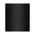 ZLINE 72-Inch 39.6 cu. ft. French Door Built-In Bottom Freezer Refrigerator with Water Dispensers and Ice Makers in Black Stainless Steel with Graphite Gray Interior (GRBIT-BS-72)