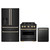 ZLINE 3-Piece Appliance Package - 30-Inch Gas Range, Refrigerator with Water Dispenser, and Dishwasher in Black Stainless Steel with Gold Accents ZLINE 3-Piece Appliance Package - 30-Inch Gas Range, Refrigerator with Water Dispenser, and Dishwasher in Black Stainless Steel with Gold Accents