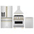 ZLINE 4-Piece Appliance Package - 30-Inch Dual Fuel Range, Hood, Refrigerator with Water Dispenser, and Dishwasher in Stainless Steel with Gold Accents ZLINE 4-Piece Appliance Package - 30-Inch Dual Fuel Range, Hood, Refrigerator with Water Dispenser, and Dishwasher in Stainless Steel with Gold Accents