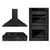 ZLINE 3-Piece Appliance Package - 36-Inch Rangetop, Double Wall Oven, and Convertible Wall Mount Range Hood in Black Stainless Steel (3KP-RTBRH36-AWD) ZLINE 3-Piece Appliance Package - 36-Inch Rangetop, Double Wall Oven, and Convertible Wall Mount Range Hood in Black Stainless Steel (3KP-RTBRH36-AWD)