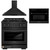 ZLINE 3-Piece Appliance Package - 30-Inch Gas Range, 24-Inch Microwave Oven & Convertible Wall Mount Hood in Black Stainless Steel (3KP-SGRBRHMWO-30) ZLINE 3-Piece Appliance Package - 30-Inch Gas Range, 24-Inch Microwave Oven & Convertible Wall Mount Hood in Black Stainless Steel (3KP-SGRBRHMWO-30)