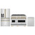 ZLINE 3-Piece Appliance Package - 48-Inch Gas Range, Refrigerator with Water Dispenser, and Dishwasher in Stainless Steel with Gold Accents ZLINE 3-Piece Appliance Package - 48-Inch Gas Range, Refrigerator with Water Dispenser, and Dishwasher in Stainless Steel with Gold Accents