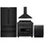ZLINE 4-Piece Appliance Package - 36-Inch Dual Fuel Range with Brass Burners, Refrigerator, Convertible Wall Mount Hood, and 3-Rack Dishwasher in Black Stainless Steel (4KPR-RABRH36-DWV) ZLINE 4-Piece Appliance Package - 36-Inch Dual Fuel Range with Brass Burners, Refrigerator, Convertible Wall Mount Hood, and 3-Rack Dishwasher in Black Stainless Steel (4KPR-RABRH36-DWV)