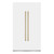 ZLINE 48-Inch Column 12.5 Cu. Ft. Refrigerator and 12.4 Cu. Ft. Freezer in White Matte with Gold Accents