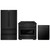 ZLINE 3-Piece Appliance Package - 36-Inch Paramount Gas Range, 36-Inch French Door Refrigerator, Dishwasher, in Black Stainless Steel