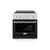 ZLINE 30-Inch 4.2 cu. ft. Paramount Induction Range with 4 Element Cooktop and Electric Convection Oven in Stainless Steel with Black Matte Door (SINR-BLM-30)