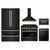 ZLINE 5-Piece Appliance Package - 36-Inch Paramount Dual Fuel Range, Wall Mount Range Hood, 36-Inch French Door Refrigerator, Dishwasher, and 24-Inch Microwave Drawer in Black Stainless Steel with Gold Accents