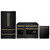 ZLINE 3-Piece Appliance Package - 48-Inch Paramount Gas Range, 36-Inch French Door Refrigerator, Dishwasher, in Black Stainless Steel with Champagne Bronze Accents ZLINE 3-Piece Appliance Package - 48-Inch Paramount Gas Range, 36-Inch French Door Refrigerator, Dishwasher, in Black Stainless Steel with Champagne Bronze Accents