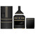 ZLINE 4-Piece Appliance Package - 30-Inch Paramount Dual Fuel Range, Wall Mount Range Hood, 36-Inch French Door Refrigerator with Water Dispenser, Dishwasher, in Black Stainless Steel with Champagne Bronze Accents ZLINE 4-Piece Appliance Package - 30-Inch Paramount Dual Fuel Range, Wall Mount Range Hood, 36-Inch French Door Refrigerator with Water Dispenser, Dishwasher, in Black Stainless Steel with Champagne Bronze Accents