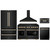 ZLINE 5-Piece Appliance Package - 48-Inch Paramount Gas Range, Wall Mount Range Hood, 36-Inch French Door Refrigerator, Dishwasher, and 30-Inch Microwave Drawer in Black Stainless Steel with Gold Accents ZLINE 5-Piece Appliance Package - 48-Inch Paramount Gas Range, Wall Mount Range Hood, 36-Inch French Door Refrigerator, Dishwasher, and 30-Inch Microwave Drawer in Black Stainless Steel with Gold Accents