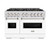 ZLINE 48-Inch 6.7 Cu. Ft. Classic Dual Fuel Range with 8 Burner DuoPro™ Cooktop and Dual Ovens with White Matte Doors (PCDR-WM-48) ZLINE 48-Inch 6.7 Cu. Ft. Classic Dual Fuel Range with 8 Burner DuoPro™ Cooktop and Dual Ovens with White Matte Doors (PCDR-WM-48)
