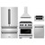 ZLINE 5-Piece Appliance Package - 30-Inch Paramount Autograph Gas Range, Wall Mount Range Hood, 36-Inch French Door Refrigerator, Dishwasher, and 30-Inch Microwave Drawer in Stainless Steel with Matte Black Accents ZLINE 5-Piece Appliance Package - 30-Inch Paramount Autograph Gas Range, Wall Mount Range Hood, 36-Inch French Door Refrigerator, Dishwasher, and 30-Inch Microwave Drawer in Stainless Steel with Matte Black Accents