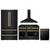 ZLINE 4-Piece Appliance Package - 48-Inch Paramount Dual Fuel Range, Wall Mount Range Hood, 36-Inch French Door Refrigerator, Dishwasher, in Black Stainless Steel with Gold Accents ZLINE 4-Piece Appliance Package - 48-Inch Paramount Dual Fuel Range, Wall Mount Range Hood, 36-Inch French Door Refrigerator, Dishwasher, in Black Stainless Steel with Gold Accents