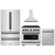 ZLINE 4-Piece Appliance Package - 36-Inch Paramount Autograph Dual Fuel Range, Wall Mount Range Hood, 36-Inch French Door Refrigerator, Dishwasher, in Stainless Steel with Matte Black Accents