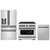 ZLINE 3-Piece Appliance Package - 36-Inch Paramount Autograph Gas Range, 36-Inch French Door Refrigerator with Water Dispenser, Dishwasher, in Stainless Steel with Matte Black Accents