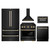 ZLINE 5-Piece Appliance Package - 30-Inch Paramount Gas Range, Wall Mount Range Hood, 36-Inch French Door Refrigerator, Dishwasher, and 24-Inch Microwave Drawer in Black Stainless Steel with Gold Accents