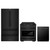 ZLINE 3-Piece Appliance Package - 30-Inch Paramount Gas Range, 36-Inch French Door Refrigerator, Dishwasher, in Black Stainless Steel