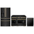 ZLINE 3-Piece Appliance Package - 48-Inch Paramount Dual Fuel Range, 36-Inch French Door Refrigerator with Water Dispenser, Dishwasher, in Black Stainless Steel with Champagne Bronze Accents ZLINE 3-Piece Appliance Package - 48-Inch Paramount Dual Fuel Range, 36-Inch French Door Refrigerator with Water Dispenser, Dishwasher, in Black Stainless Steel with Champagne Bronze Accents