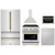 ZLINE 5-Piece Appliance Package - 30-Inch Paramount Dual Fuel Range, Wall Mount Range Hood, 36-Inch French Door Refrigerator, Dishwasher, and 24-Inch Microwave Drawer in Stainless Steel with Gold Accents ZLINE 5-Piece Appliance Package - 30-Inch Paramount Dual Fuel Range, Wall Mount Range Hood, 36-Inch French Door Refrigerator, Dishwasher, and 24-Inch Microwave Drawer in Stainless Steel with Gold Accents