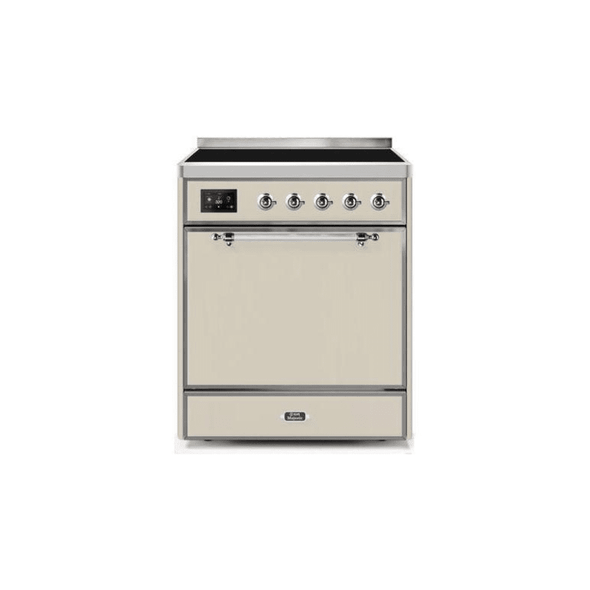 ILVE 30" Majestic II Series Induction Range with 4 Elements 2.3 cu. ft. Total Oven Capacity TFT Oven Control Display (UMI30QNE3)