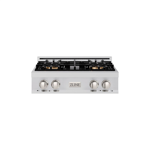 ZLINE 30-Inch Classic Gas Rangetop with 4 Burner DuoPro™ Cooktop in Stainless Steel (PCRT30)