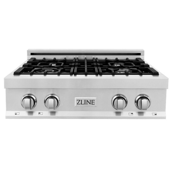 ZLINE 2-Piece Appliance Package - 30-Inch Rangetop & 30-Inch Wall Oven in Stainless Steel (2KP-RTAWS30)