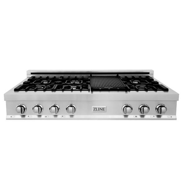 ZLINE 3-Piece Appliance Package - 48 in. Rangetop, 30 in. Wall Oven, & Premium Hood in Stainless Steel