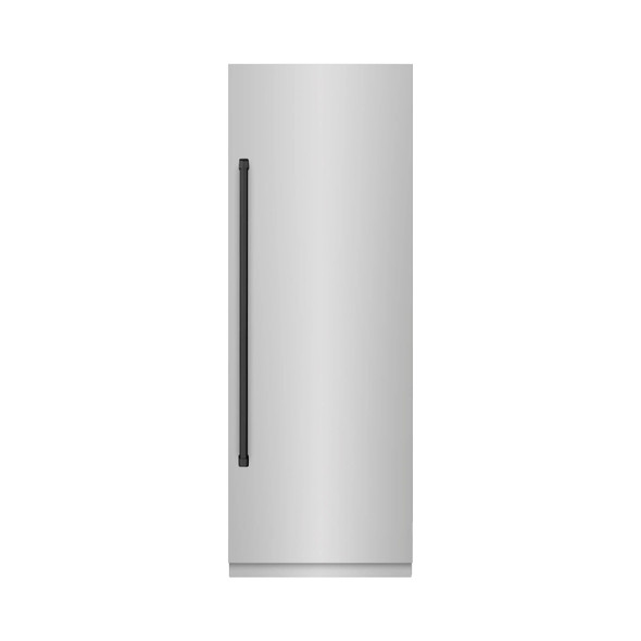 ZLINE 48-Inch Column 16.7 Cu. Ft. Refrigerator and 8.6 Cu. Ft. Freezer in Stainless Steel with Matte Black Accent