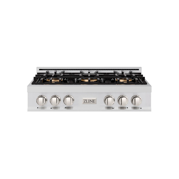 ZLINE 36-Inch Classic Gas Rangetop with 6 Burner DuoPro™ Cooktop in Stainless Steel (PCRT36)