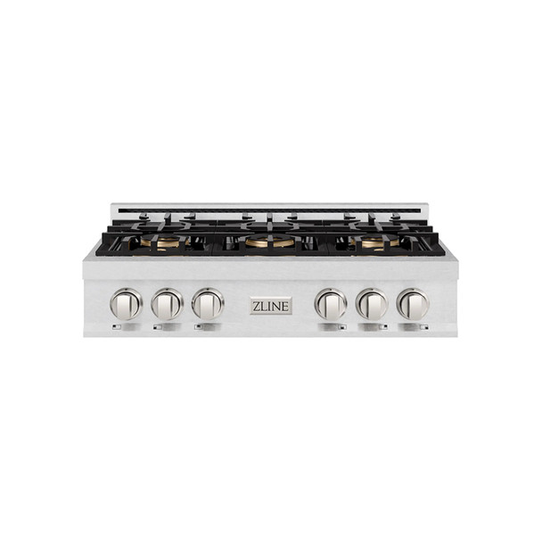 ZLINE 36-Inch Classic Gas Rangetop with 6 Burner DuoPro™ Cooktop in Satin Stainless Steel (PCRTS-36)