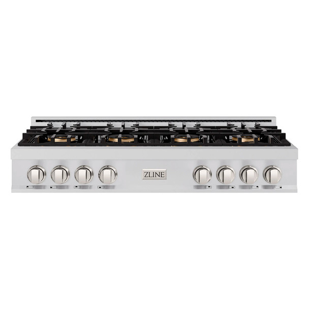 ZLINE 48-Inch Classic Gas Rangetop with 8 Burner DuoPro™ Cooktop in Stainless Steel (PCRT48)