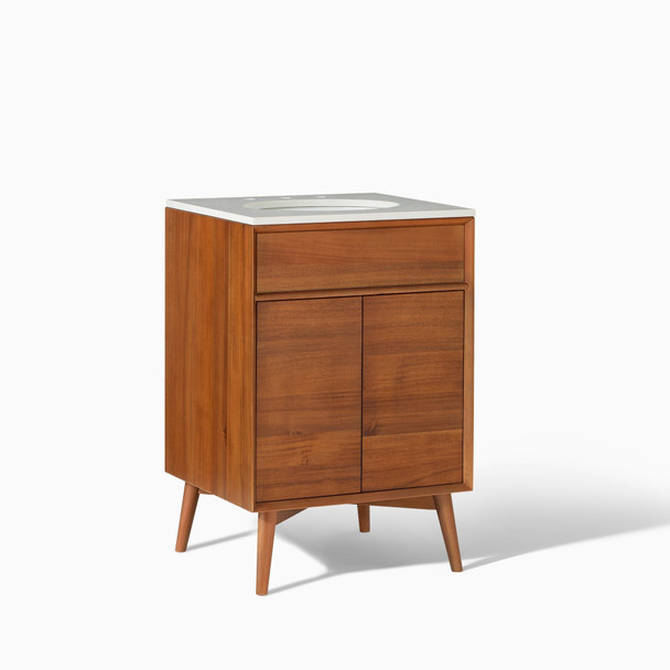 Mid-Century Single Bathroom Vanity (24”–49”)