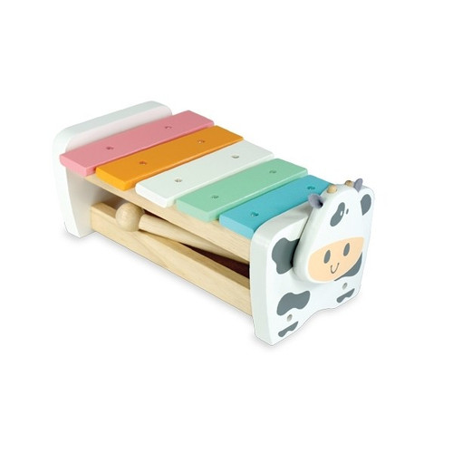 Im Toy - Cow Xylophone Bench - Pastel