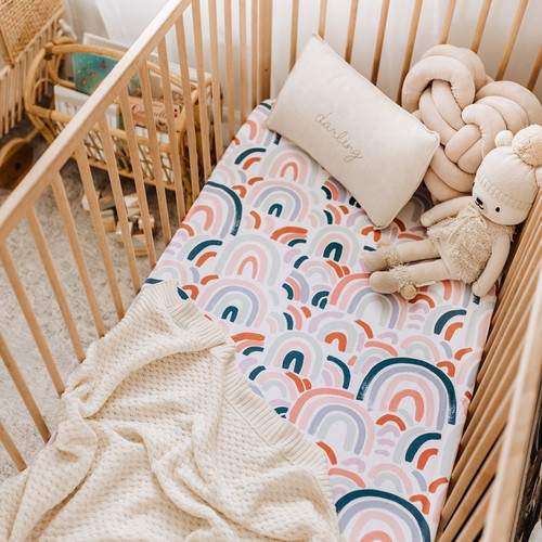 Snuggle Hunny Kids - Rainbow Baby | Fitted Cot Sheet