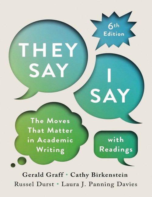They Say I Say with Readings 6th Edition PDF