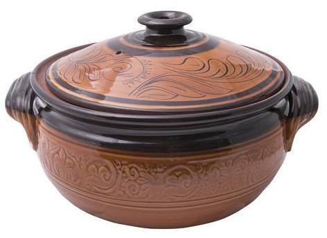 Clay Cooking Pot Royal Brown 10L