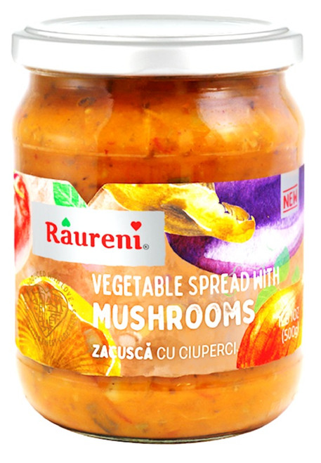 Vegetable Spread w/Mushrooms Raureni