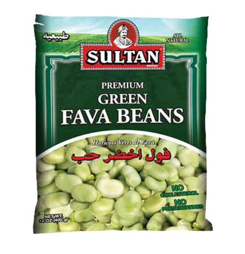 Green Fava Beans Sultan 396g