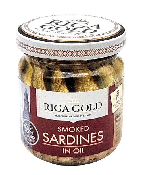 Smoked Sardines in Oil Riga Gold 100g