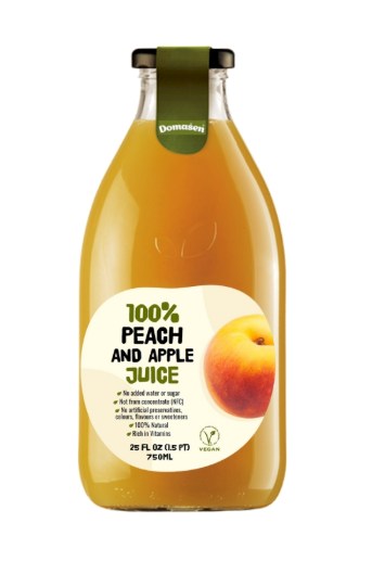 100% Juice Peach Domasen 750ml