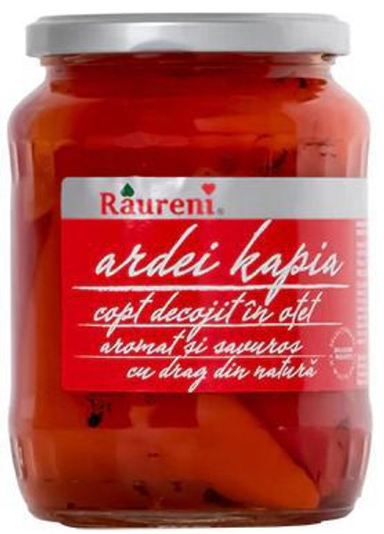 Roasted Red Peppers Raureni  670g