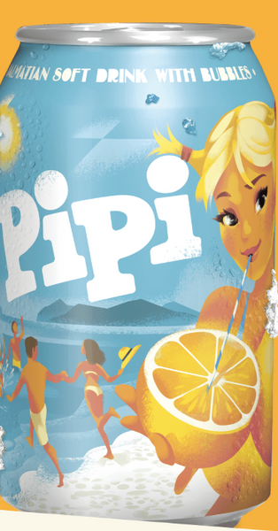 Pipi Orange Can 330ml